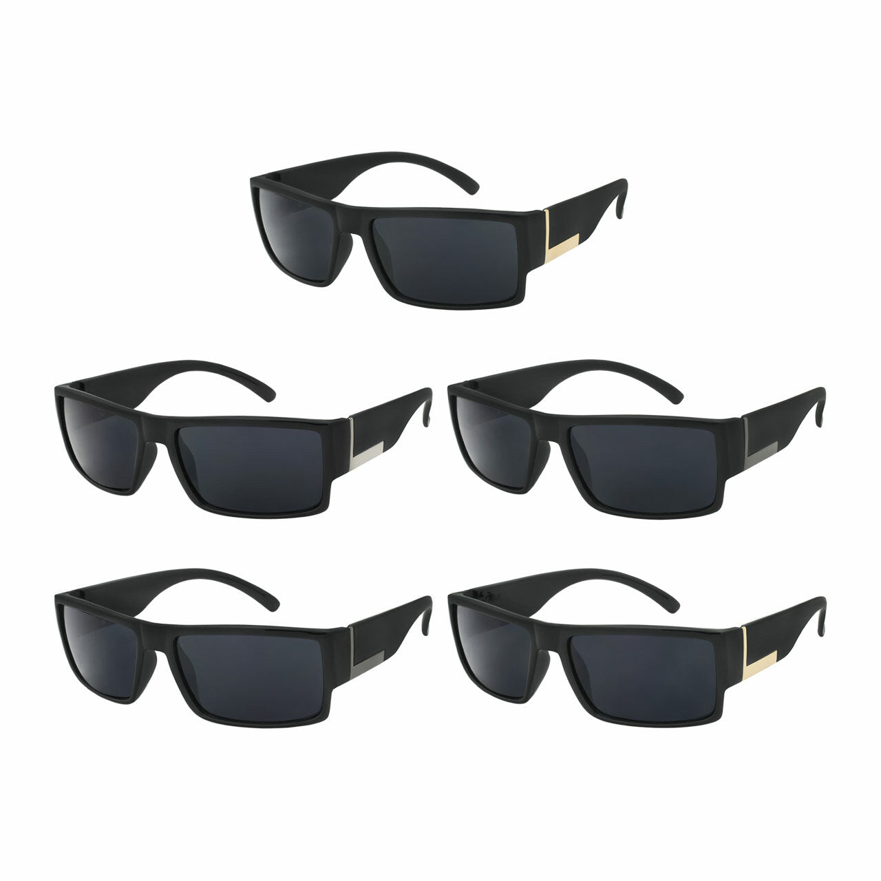 Polycarbonate UV400 Square Sport Sunglasses Men (Pack of Dozen