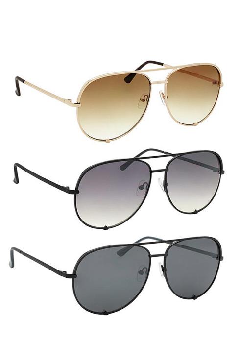 Modern Aviator Design Sunglasses  (Dozen per Pack)