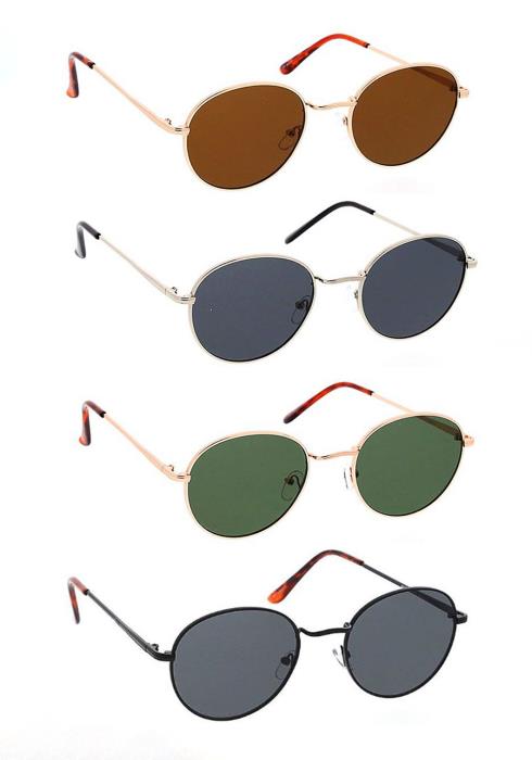 Unisex Classic Metal Round Frame  (Dozen per Pack)