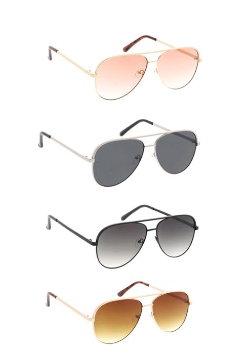 Fashion Unisex Metal Large Aviator (Dozen per Pack)