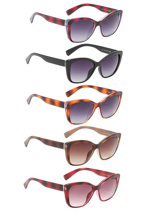 Charming Square Butterfly Frame Sunglasses  (Dozen per Pack)