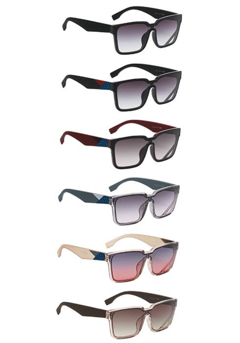 Haute Couture Contemporary Square Sunglasses  (Dozen per Pack)