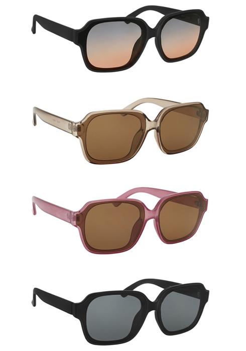 Modern Round Square Sunglasses  (Dozen per Pack)