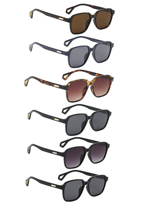 Fashion Square Chic Sunglasses  (Dozen per Pack)