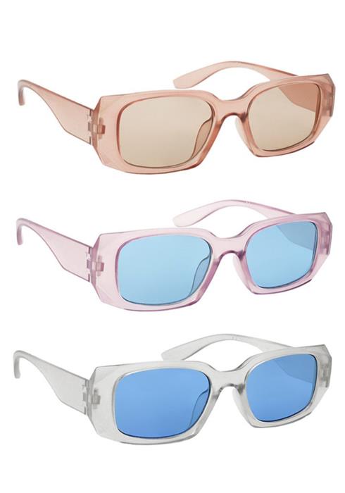 Modern Square Round Sunglasses  (Dozen per Pack)