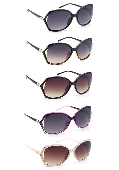 Fashion Round Chic Sunglasses  (Dozen per Pack)