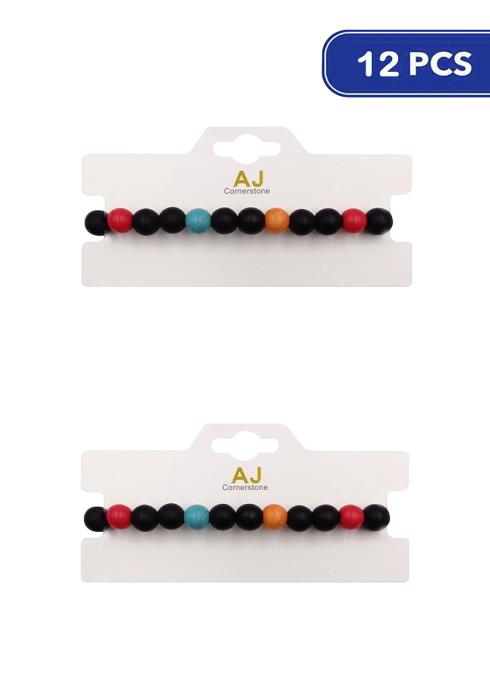 Fashion Ball Bead Bracelet   (Dozen per Pack)