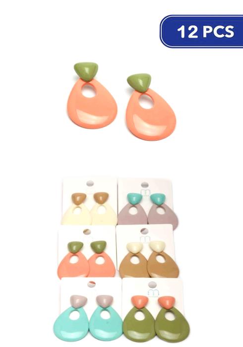 Fashion Acetate Earring   (Dozen per Pack)