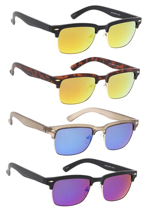 Modern Stylish Lens Color Sunglasses  (Dozen per Pack)