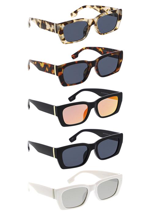 Fashion Square Trendy Sunglasses  (Dozen per Pack)