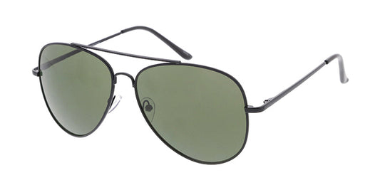 3478BLK/MH Unisex Metal Large Aviator Black Frame