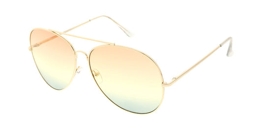 4692COL/MH Women's Metal Oversize Aviator w/ Tri Color Lens