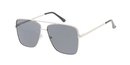 Unisex Metal Large Square Aviator (Pack of Dozen)