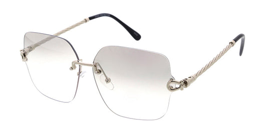 Women's Metal Medium Square Rimless Frame