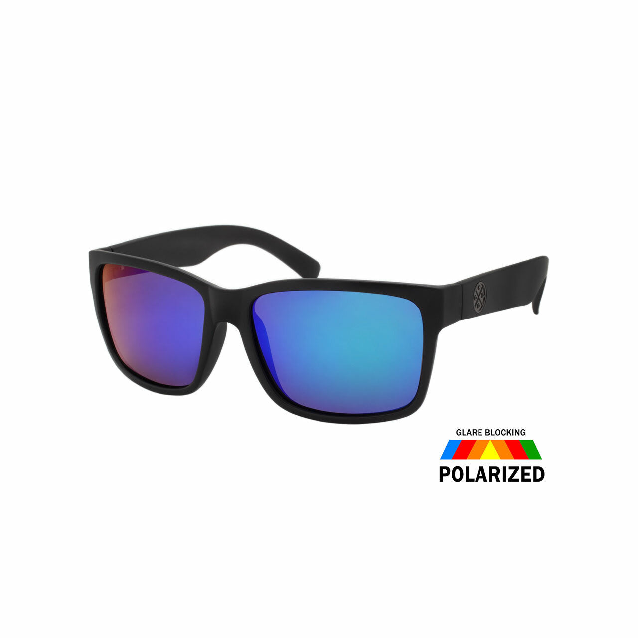 Assorted Colors Polycarbonate Polarized Square Sunglasses Men   (Pack of Dozen)