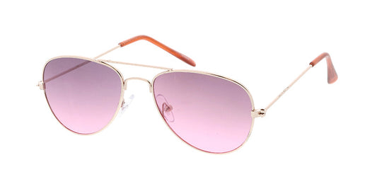 Kids' Metal Aviator w/ Two Tone Lens (Pack of Dozen)