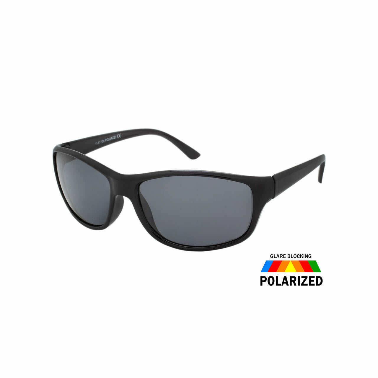 Assorted Colors Polycarbonate Polarized Sport Wrap Sunglasses Men   (Pack of Dozen)