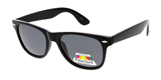 SPPOLF1002 Unisex Classic WF Shiny Black Frame w/ Polarized Lens (Single Color)