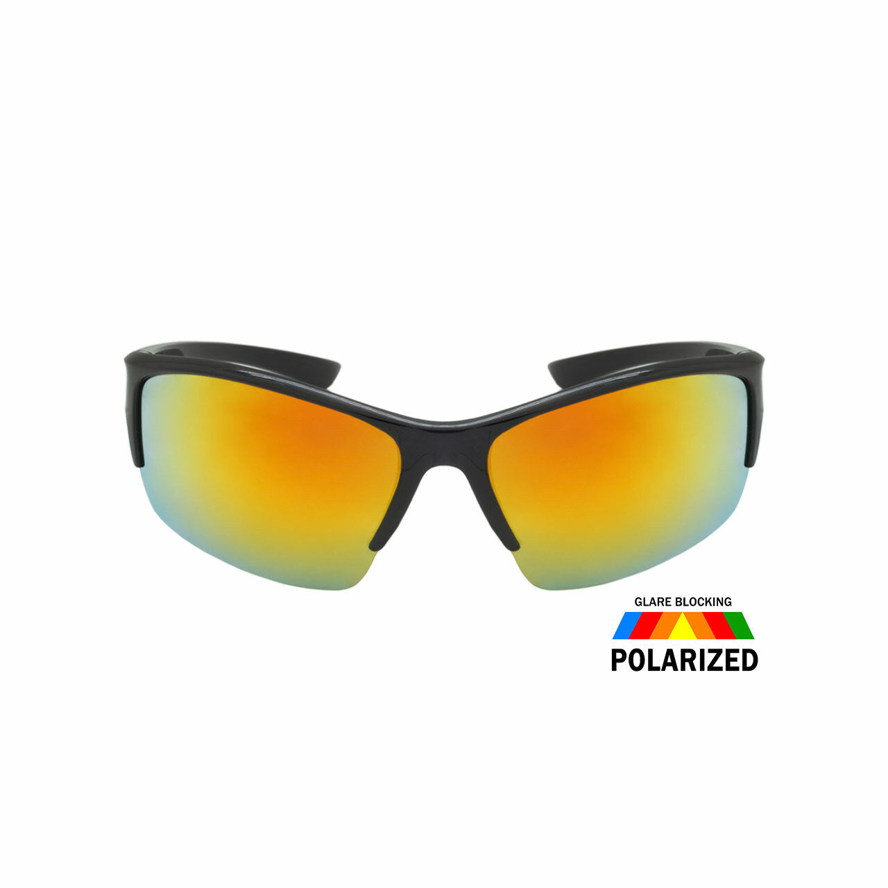 Assorted Color Polycarbonate UV400 Semi-Rimless Sport Sunglasses Men ( –  Milano Distribution