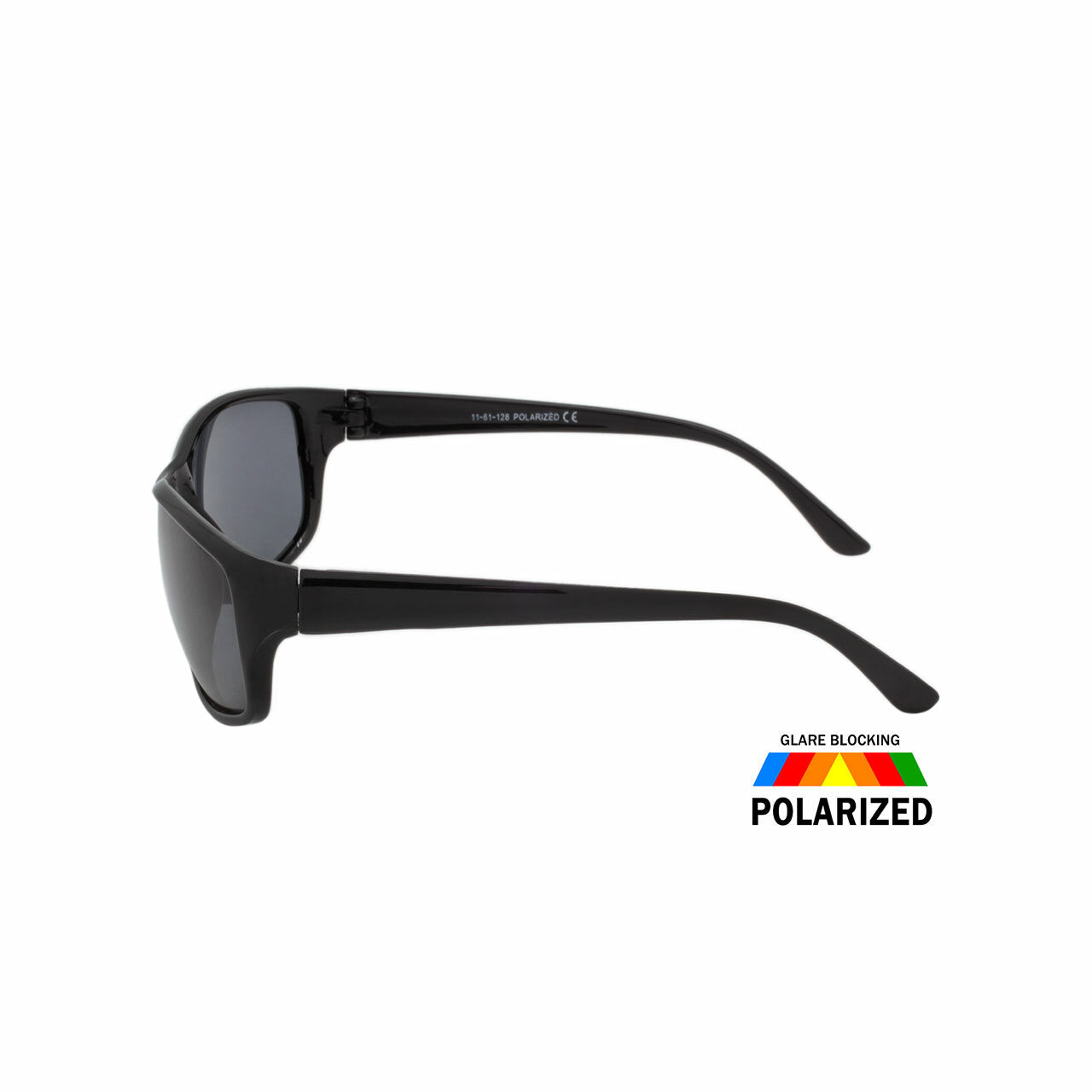 Assorted Colors Polycarbonate Polarized Sport Wrap Sunglasses Men   (Pack of Dozen)