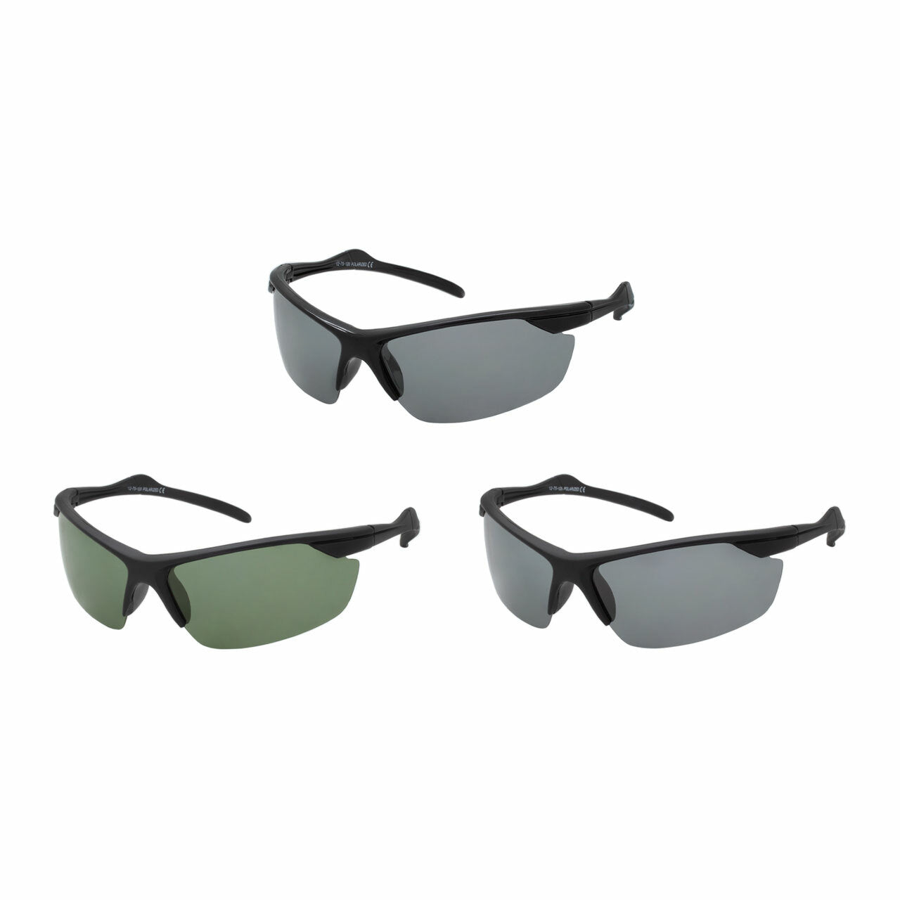 Assorted Colors Polycarbonate Polarized Semi-Rimless Sport Sunglasses –  Milano Distribution