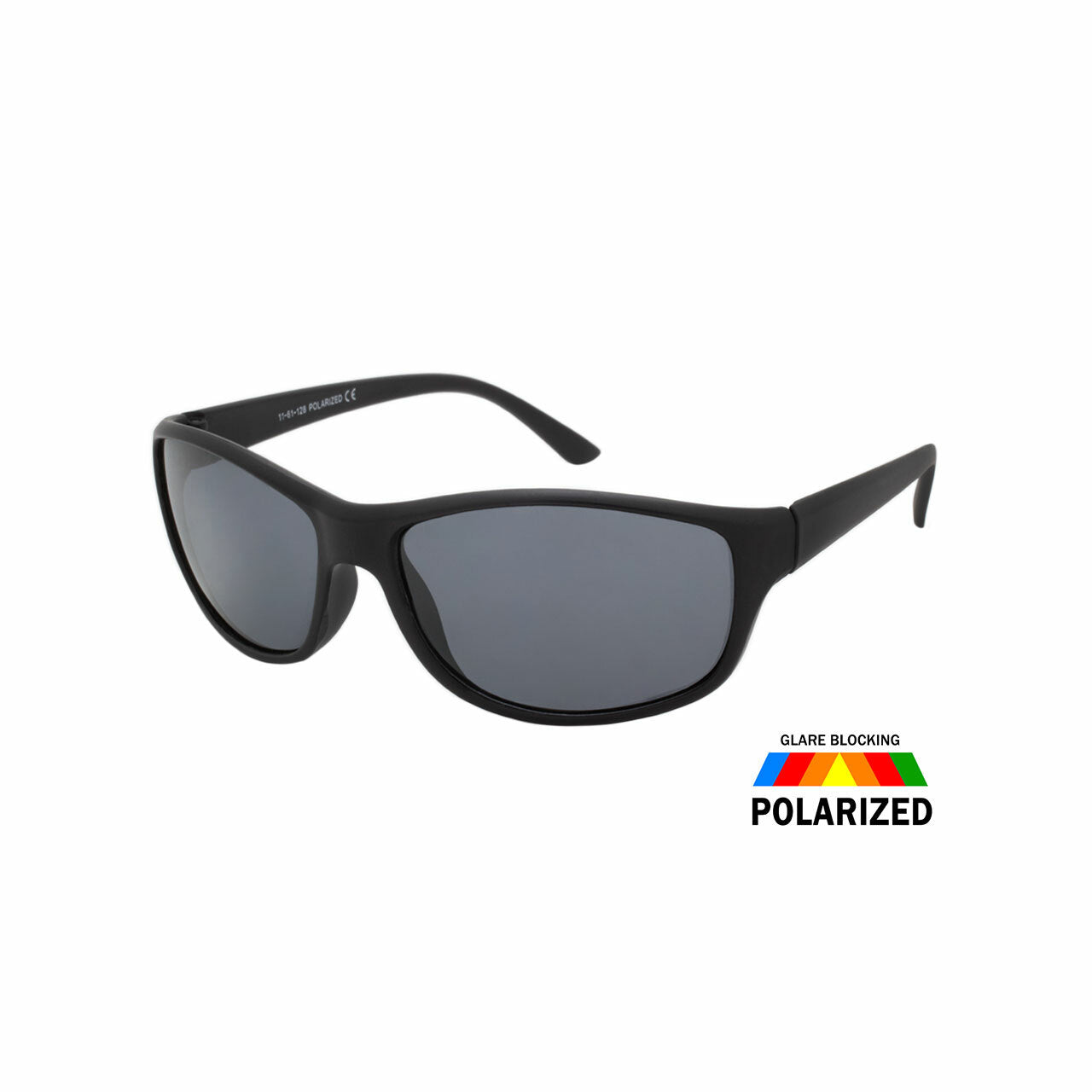 Assorted Colors Polycarbonate Polarized Sport Wrap Sunglasses Men   (Pack of Dozen)