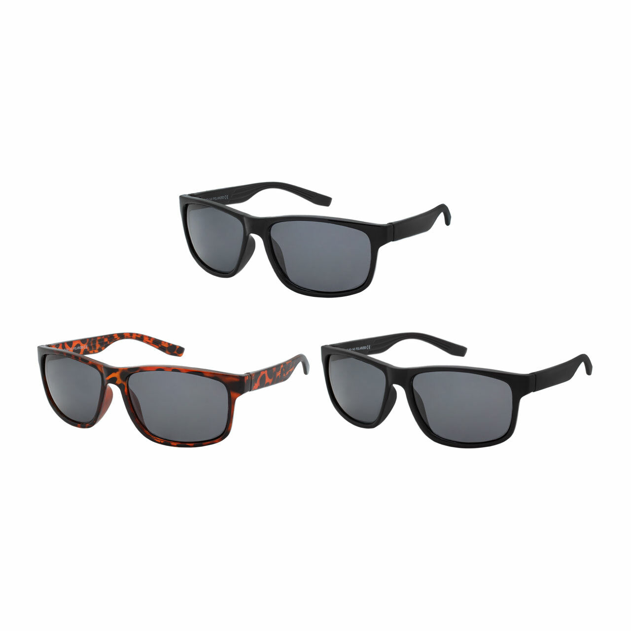 Assorted Colors Polycarbonate Polarized Sport Sunglasses Men (Pack