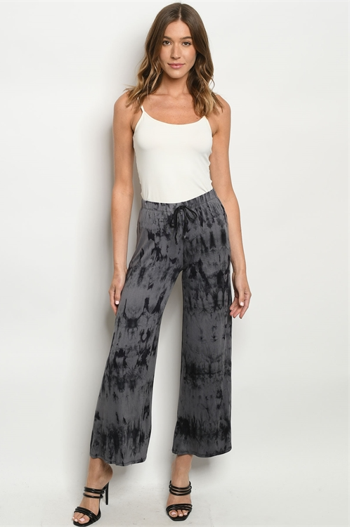 CHARCOAL TIE DYE PANTS