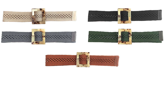 Stylish Pattern Square Open Design Belt