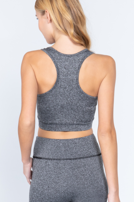 Racerback Crop Workout Top